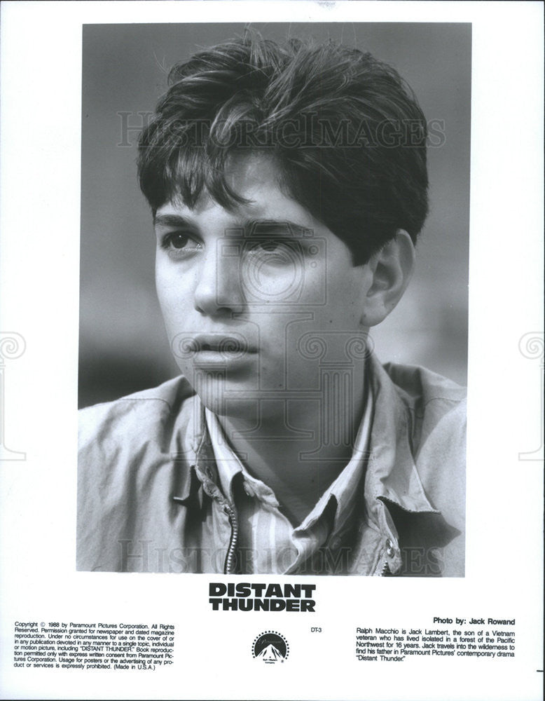 1988 Press Photo Distant Thunder Ralph Macchio - Historic Images