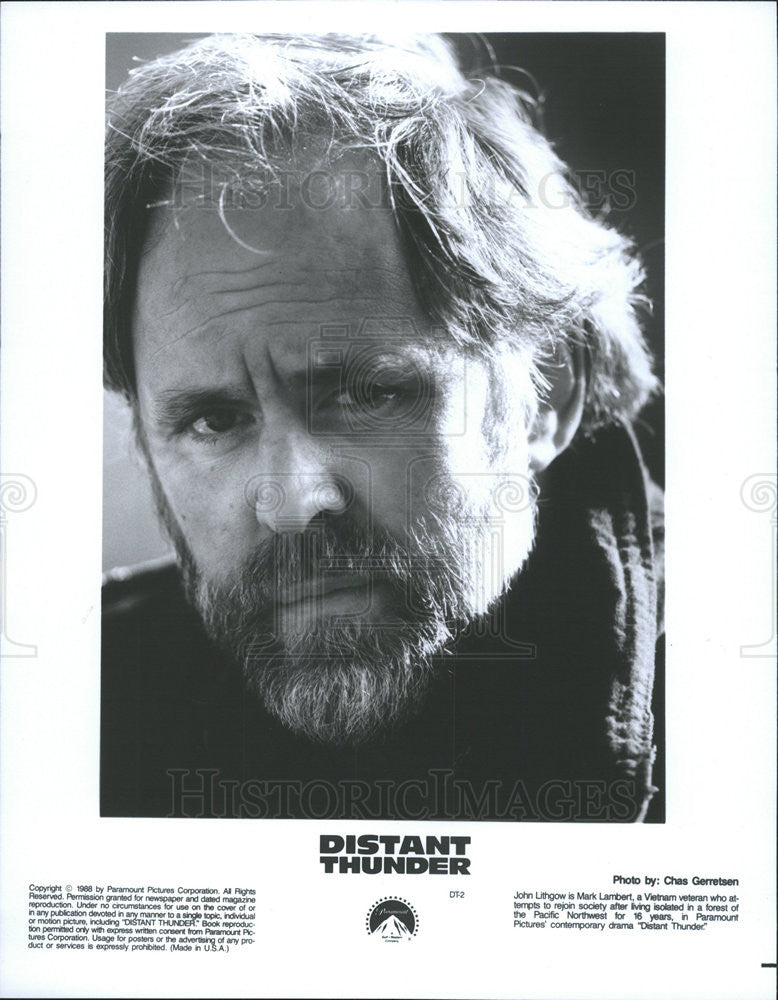 1988 Press Photo Distant Thunder John Lithgow - Historic Images