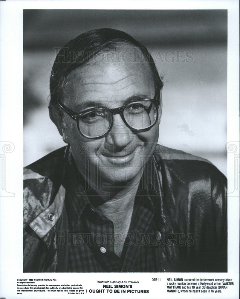 1992 Press Photo Neil Simon Author of Comedy I Ought to Be in Pictures - Historic Images