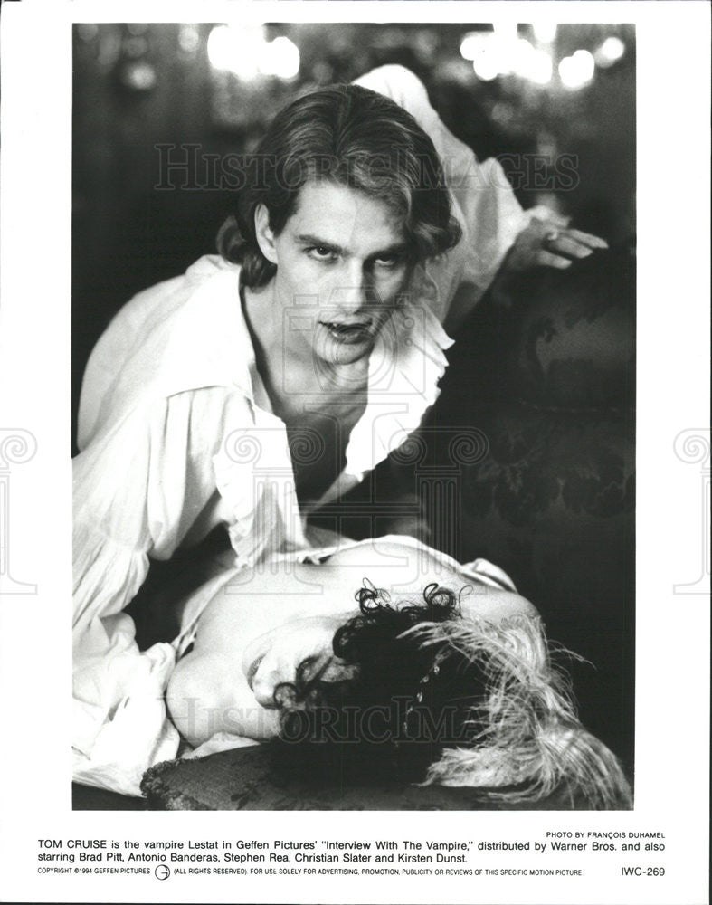 Press Photo Actor Tom Cruise in the Film Interview With The Vampire - Historic Images