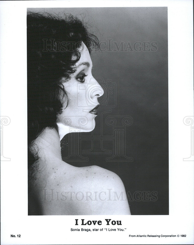 1982 Press Photo Sonia Braga in &quot;I Love You&quot; - Historic Images