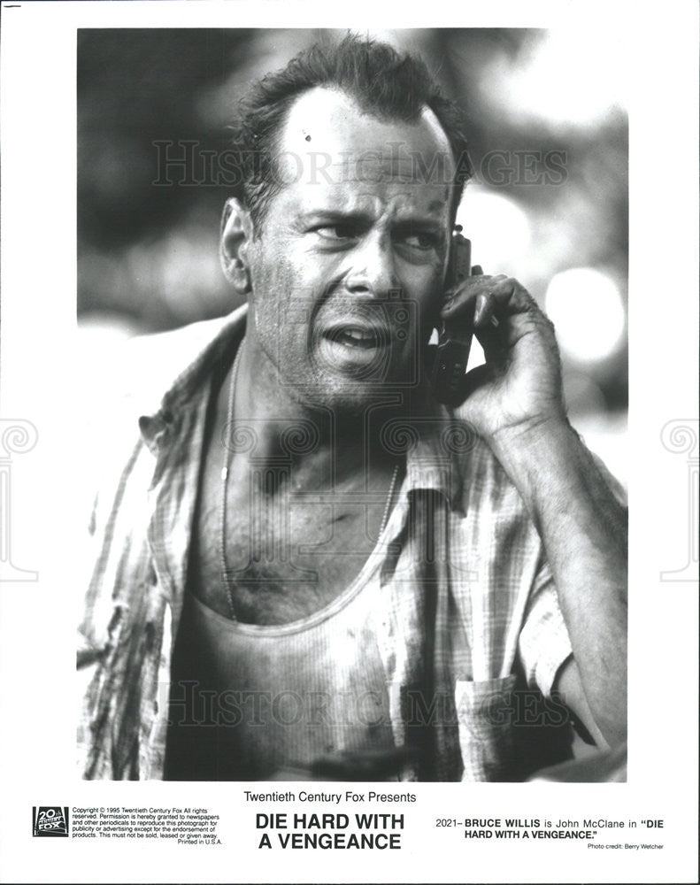 1995 Press Photo Die Hard With a Vengeance Bruce Willis - Historic Images