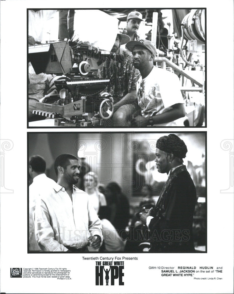1996 Press Photo Dir Reginald Hudlin & Samuel L Jackson - Historic Images