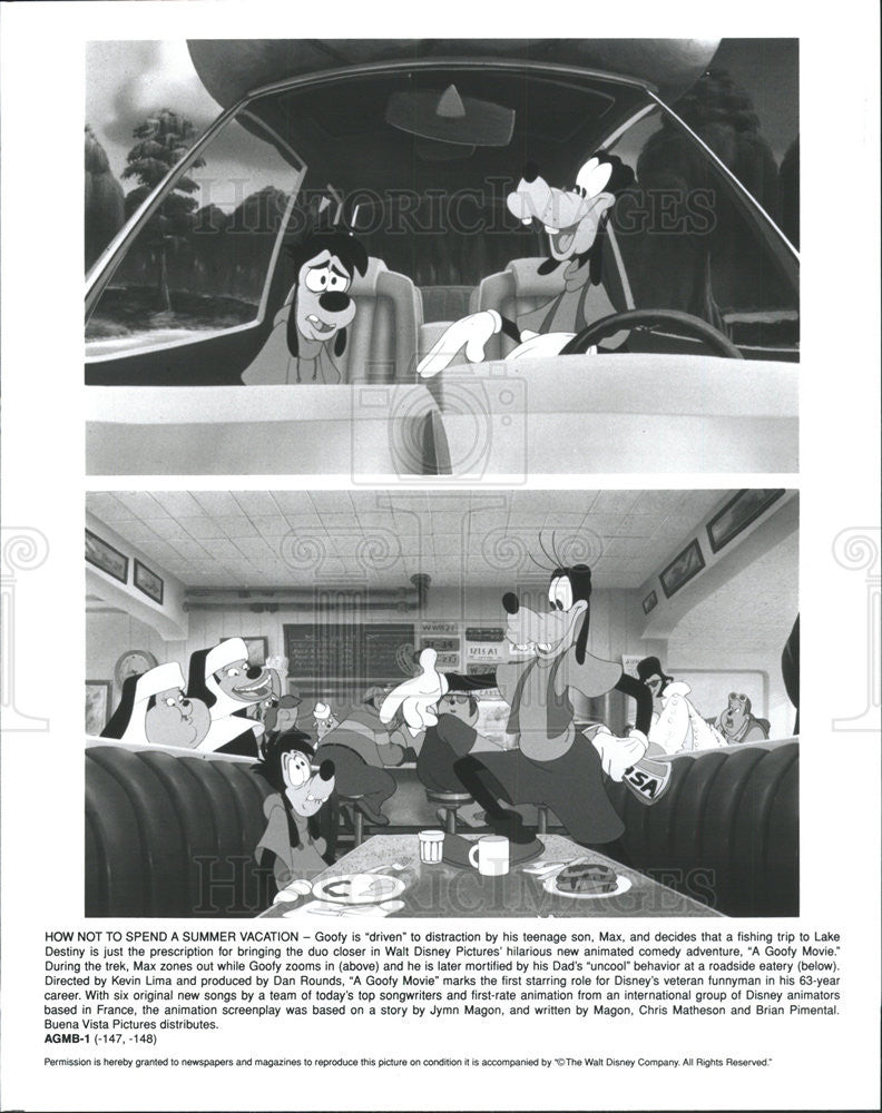 1995 Press Photo Disney&#39;s &quot;A Goofy Movie&quot; - Historic Images