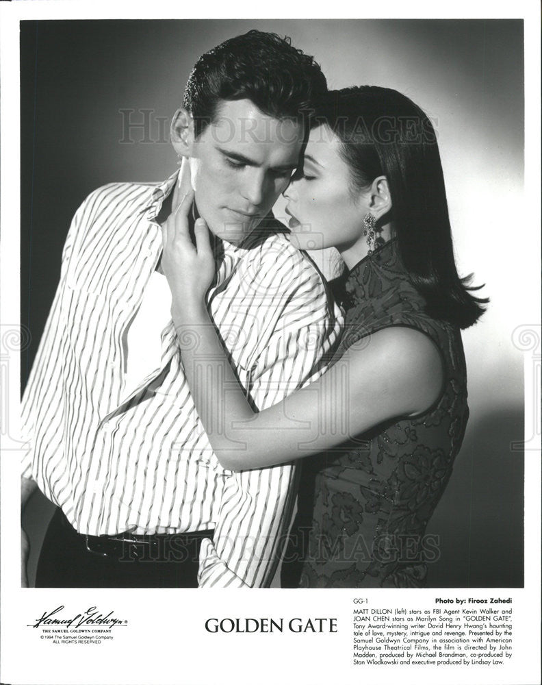 1994 Press Photo Actors Matt Dillon and Joan Chen - Historic Images
