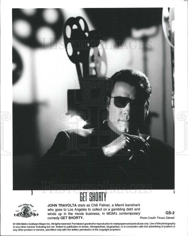 1995 Press Photo Actors, Singer And Dancer John Travolta Stars In &quot;Get Shorty&quot; - Historic Images