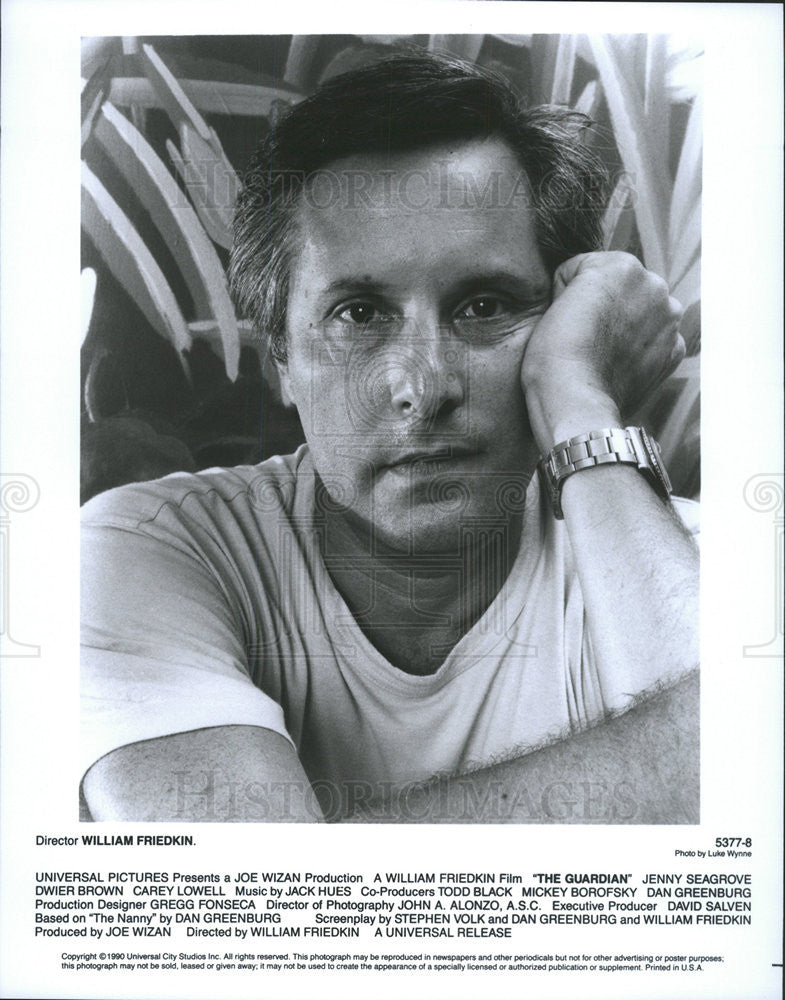 1990 Press Photo Director William Friedkin  shoots "The Guardian" - Historic Images