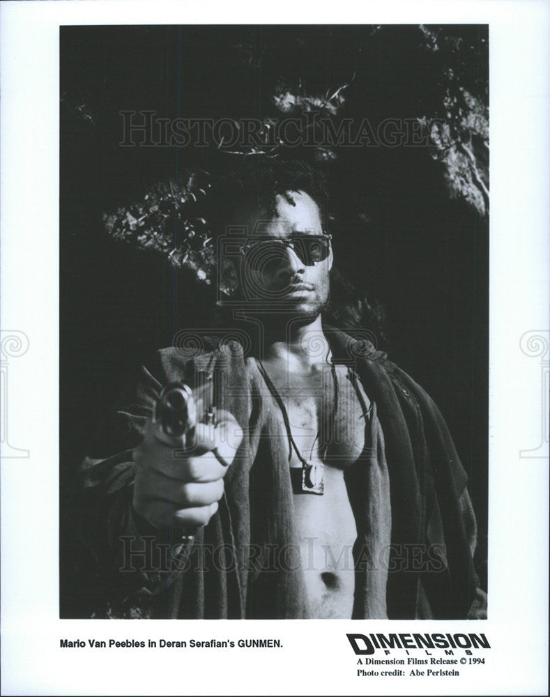 1994 Press Photo Mario Van Peebles Actor Gunmen - Historic Images