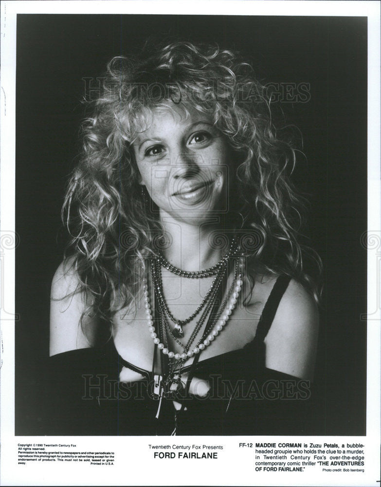 1990 Press Photo Maddie Corman Actress Ford Fairlane - Historic Images