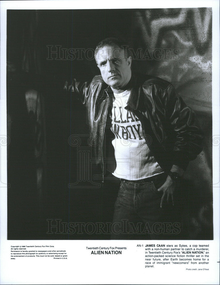 1988 Press Photo James Caan Actor Alien Nation - Historic Images