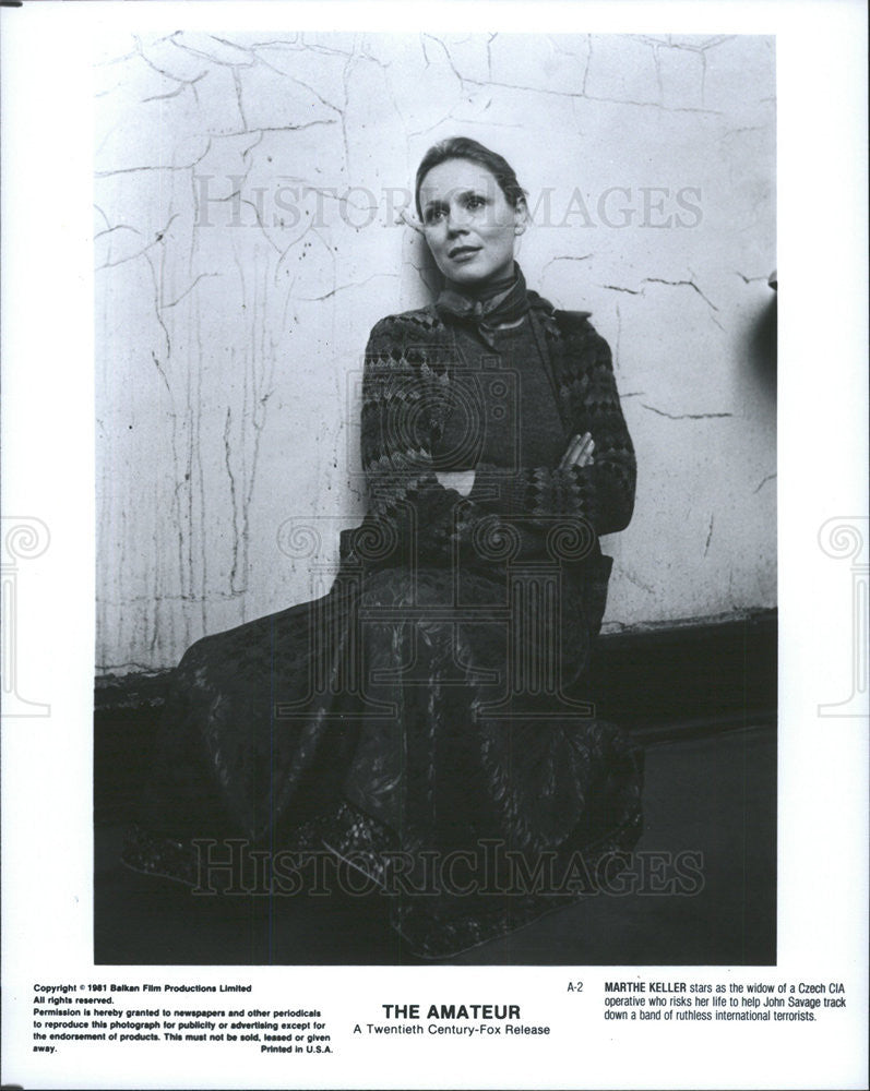 1981 Press Photo Marthe Keller Actress Amateur - Historic Images