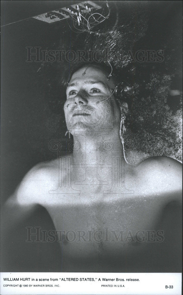 1980 Press Photo William Hurt in "Altered States" - Historic Images
