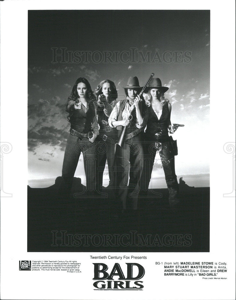 1994 Press Photo 20th Century Fox&#39;s BAD GIRLS - Historic Images