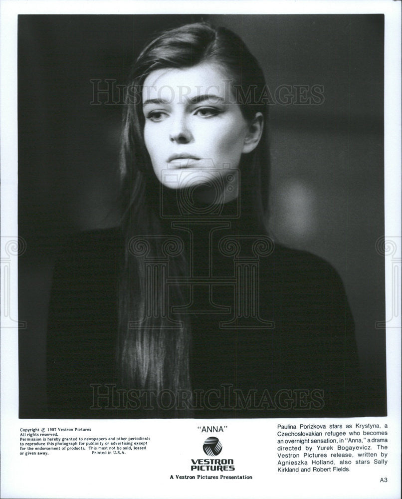 1987 Press Photo Paulina Porizkova in "Anna" - Historic Images