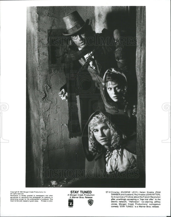 1992 Press Photo Eugene Levy Pam Dawber John Ritter Actors Stay Tuned ...