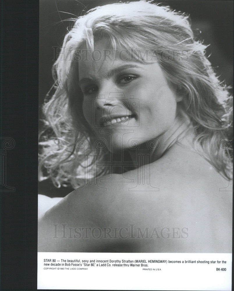 1983 Press Photo Mariel Hemmingway in "Star 80" - Historic Images
