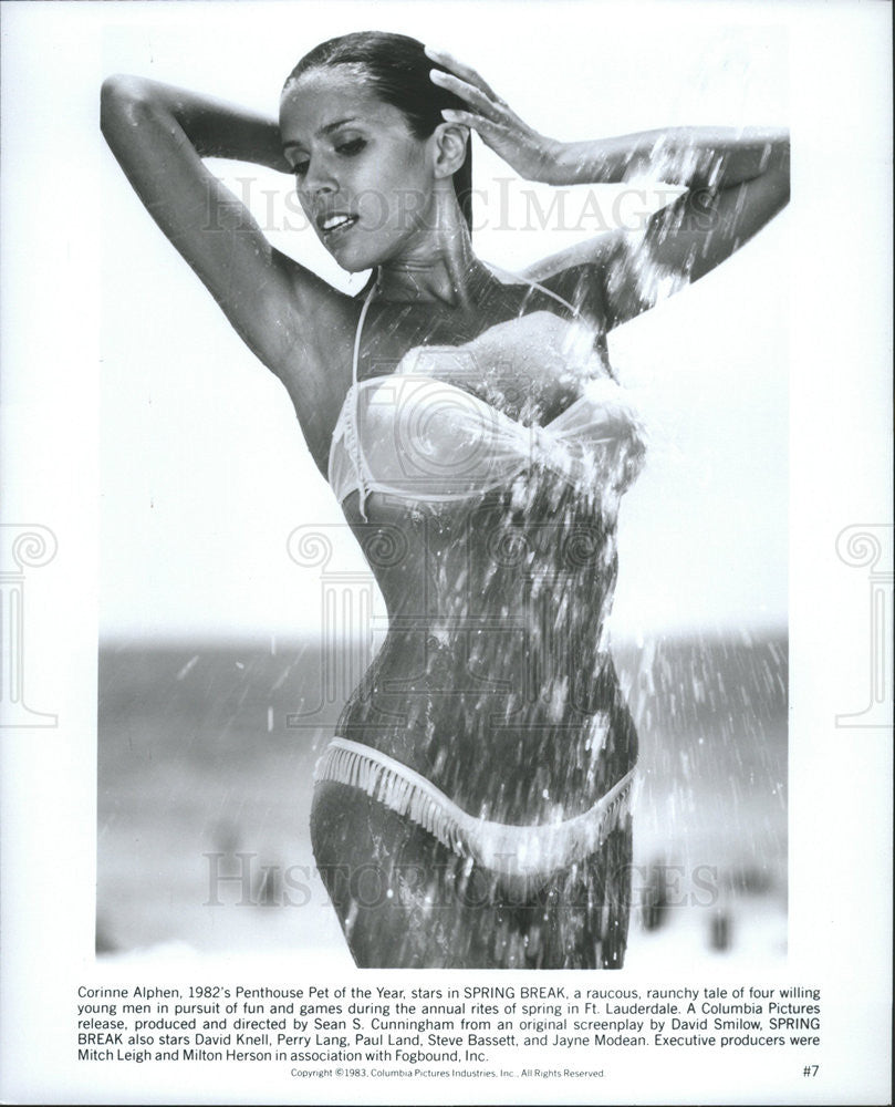 1983 Press Photo Corrine Alphen Actress Spring Break - Historic Images