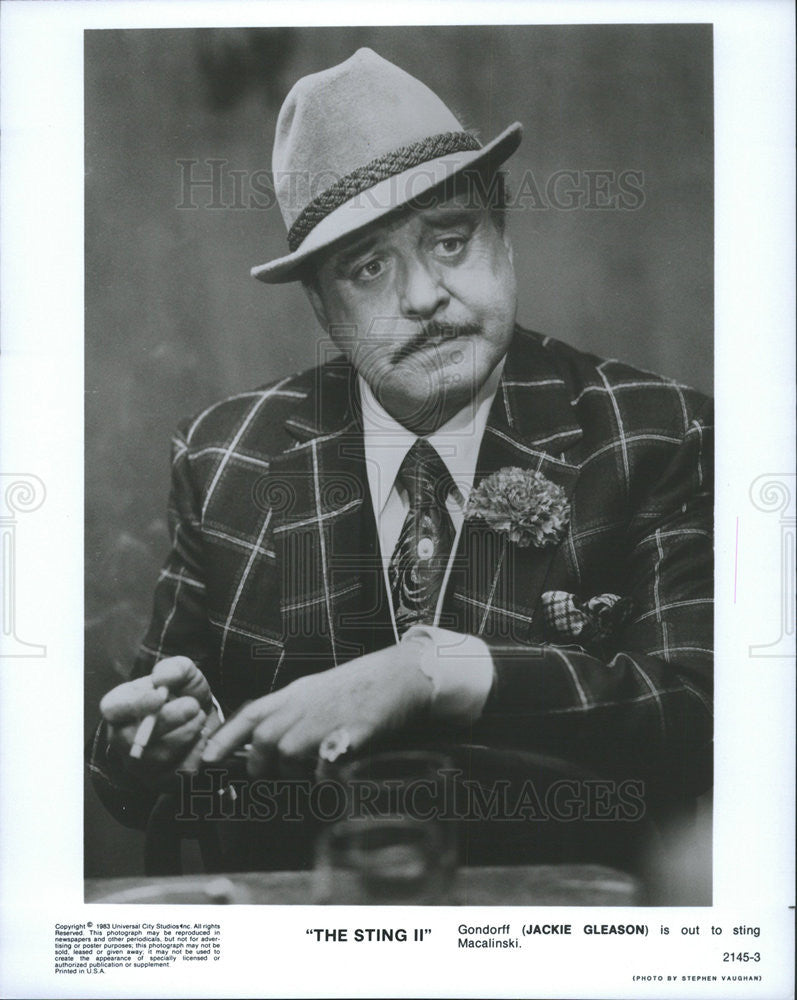 1983 Press Photo Jackie Gleason Actor Sting II - Historic Images