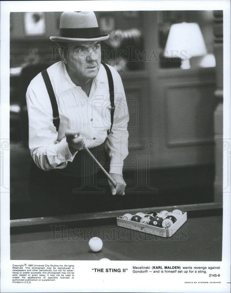 1983 Press Photo Karl Malden Actor Sting II - Historic Images