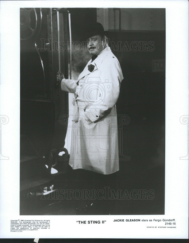 1983 Press Photo Jackie Gleason Actor Sting II - Historic Images