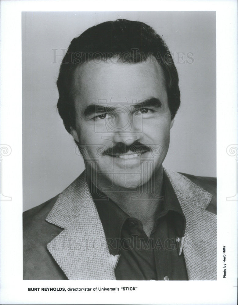 Press Photo Burt Reynolds Director Actor Stick - Historic Images