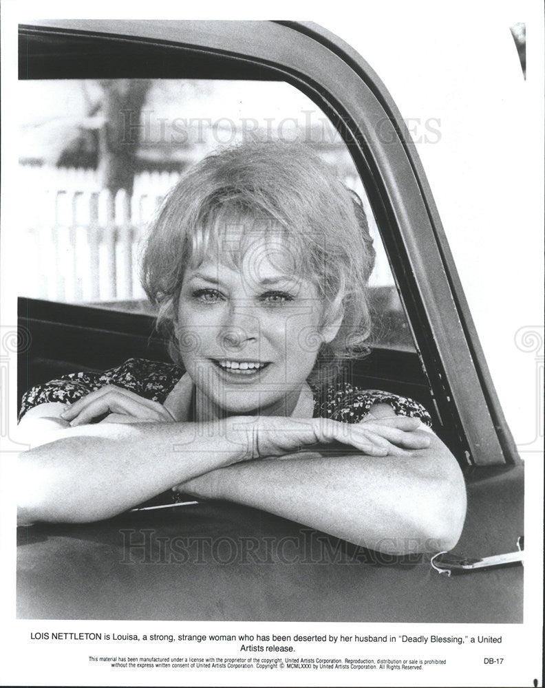 1981 Press Photo Lois Nettleton Actress Deadly Blessing - Historic Images