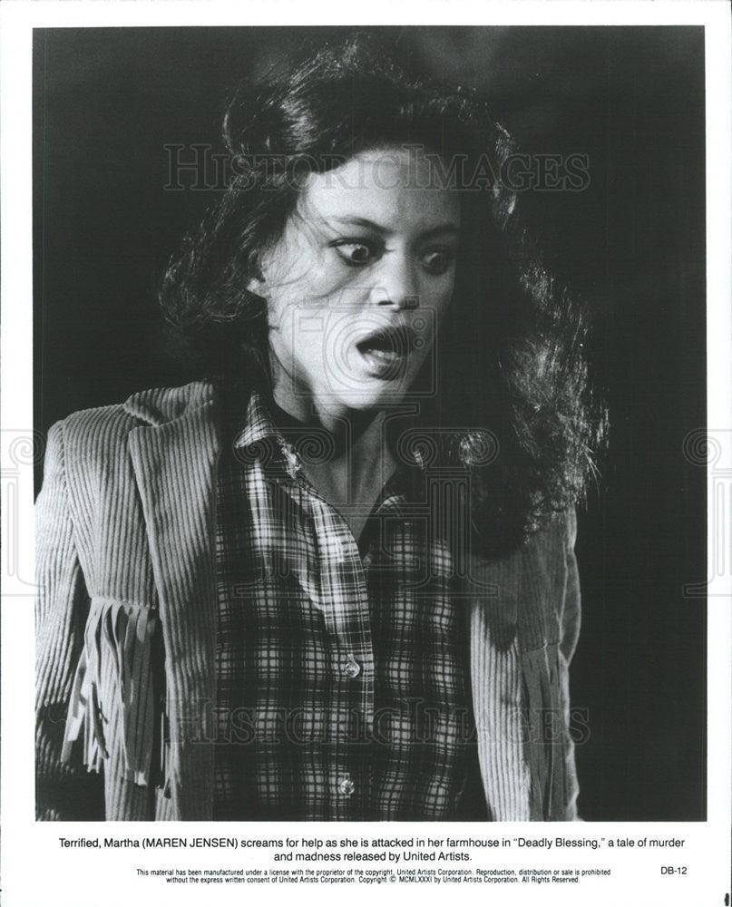 1981 Press Photo Maren Jensen Actress Deadly Blessing - Historic Images