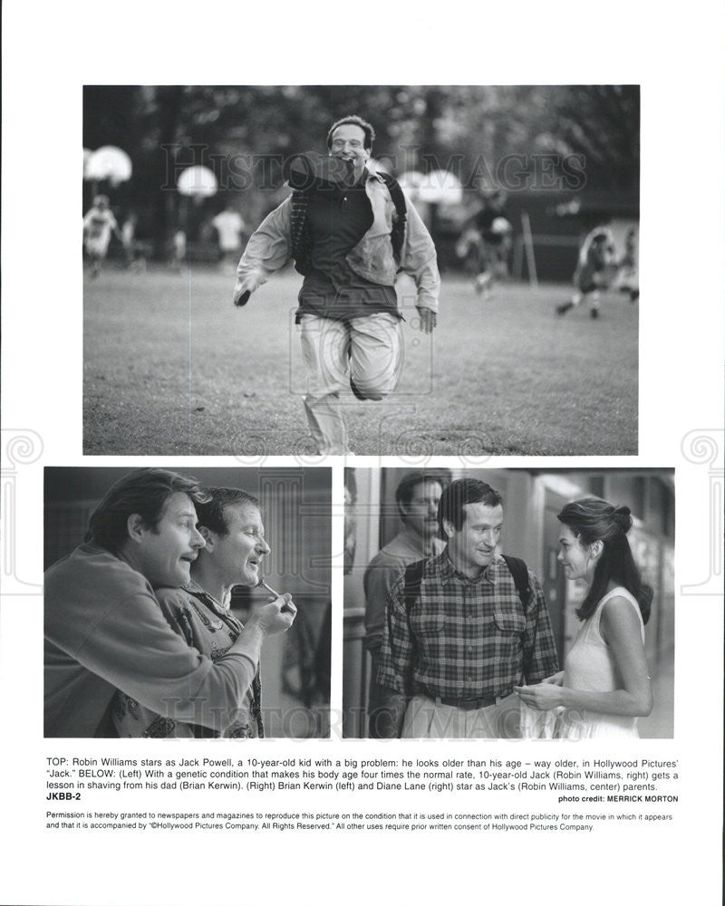 Press Photo Robin Williams Brian Kerwin Diane Lane Actor/Actress - Historic Images