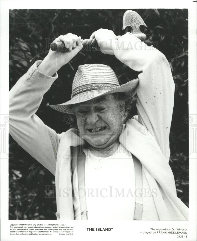 1980 Press Photo Frank Middlemass Actor Suspense Thriller Island Movie ...