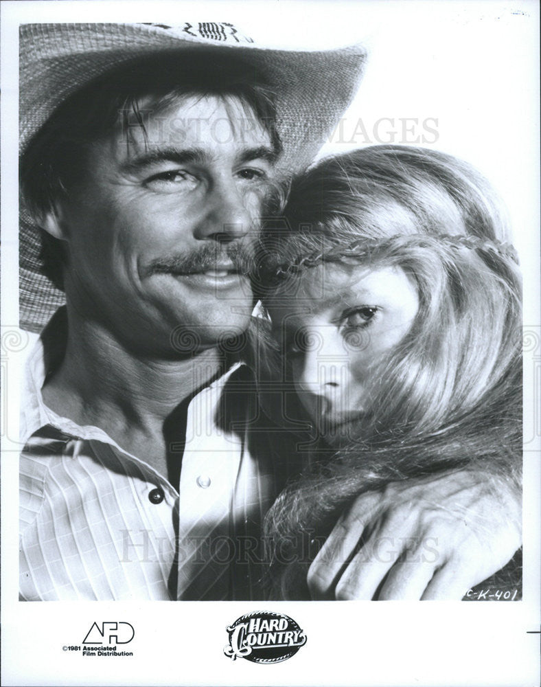 1981 Press Photo Copy Jan-Michael Vincent And Kim Basinger In Hard Country - Historic Images