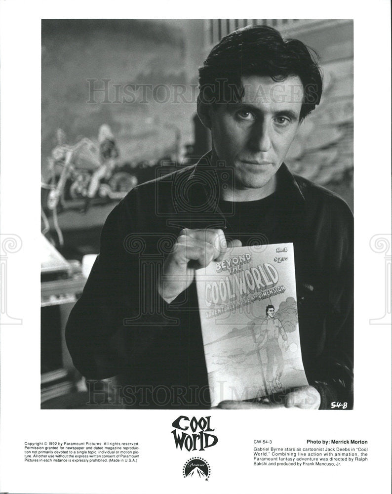 1992 Press Photo Gabriel Byrne Actor Cool World - Historic Images