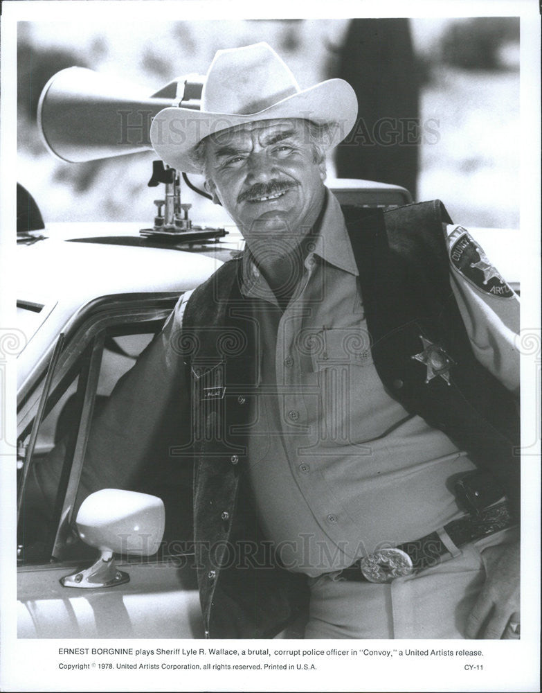 1978 Press Photo Ernest Borgnine Actor Convoy - Historic Images