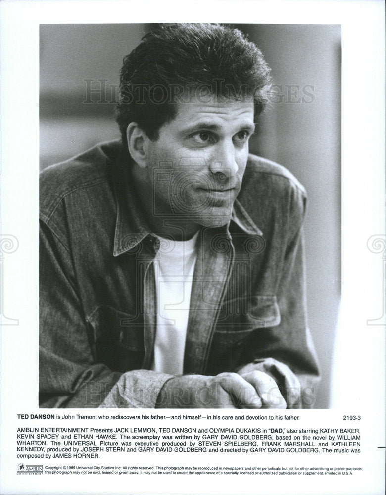 1989 Press Photo Ted Danson in &quot;Dad&quot; - Historic Images