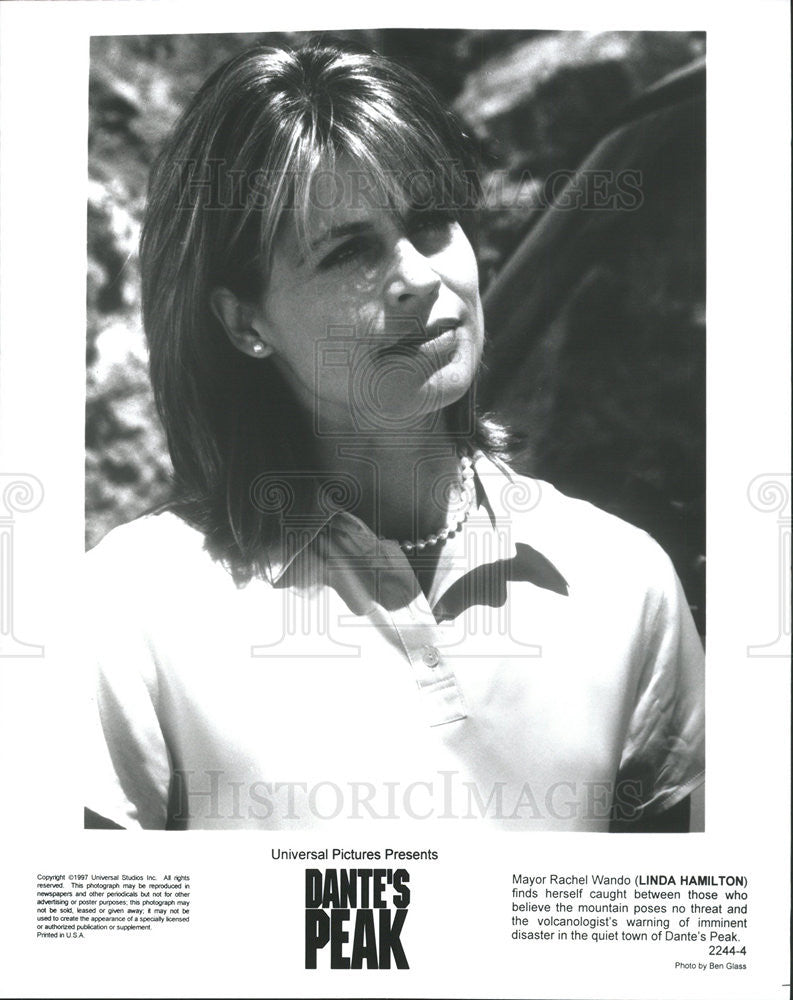 1997 Press Photo Actress Linda Hamilton - Historic Images