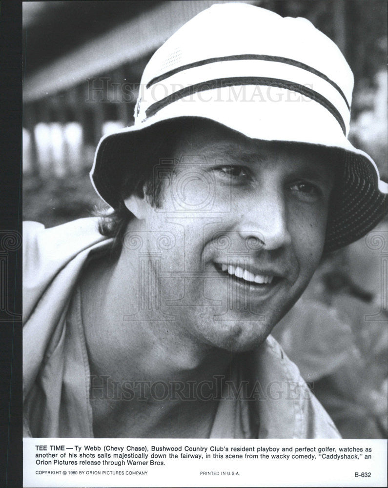 1980 Press Photo Actor Chevy Chase - Historic Images