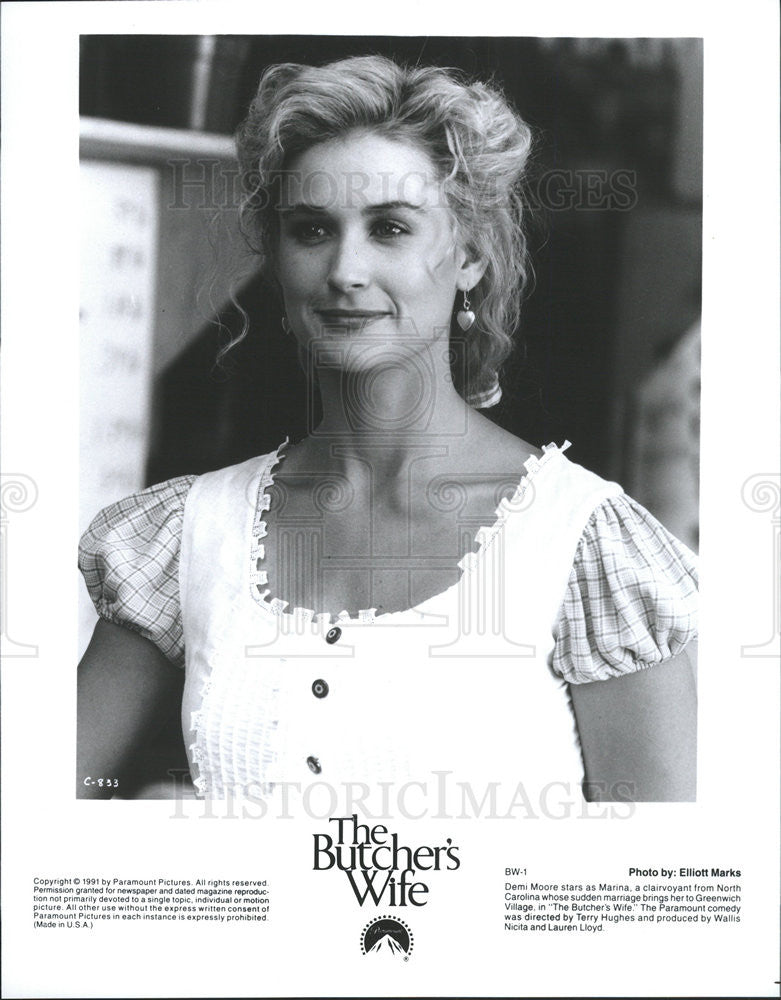 1991 Press Photo Actress Demi Moore - Historic Images