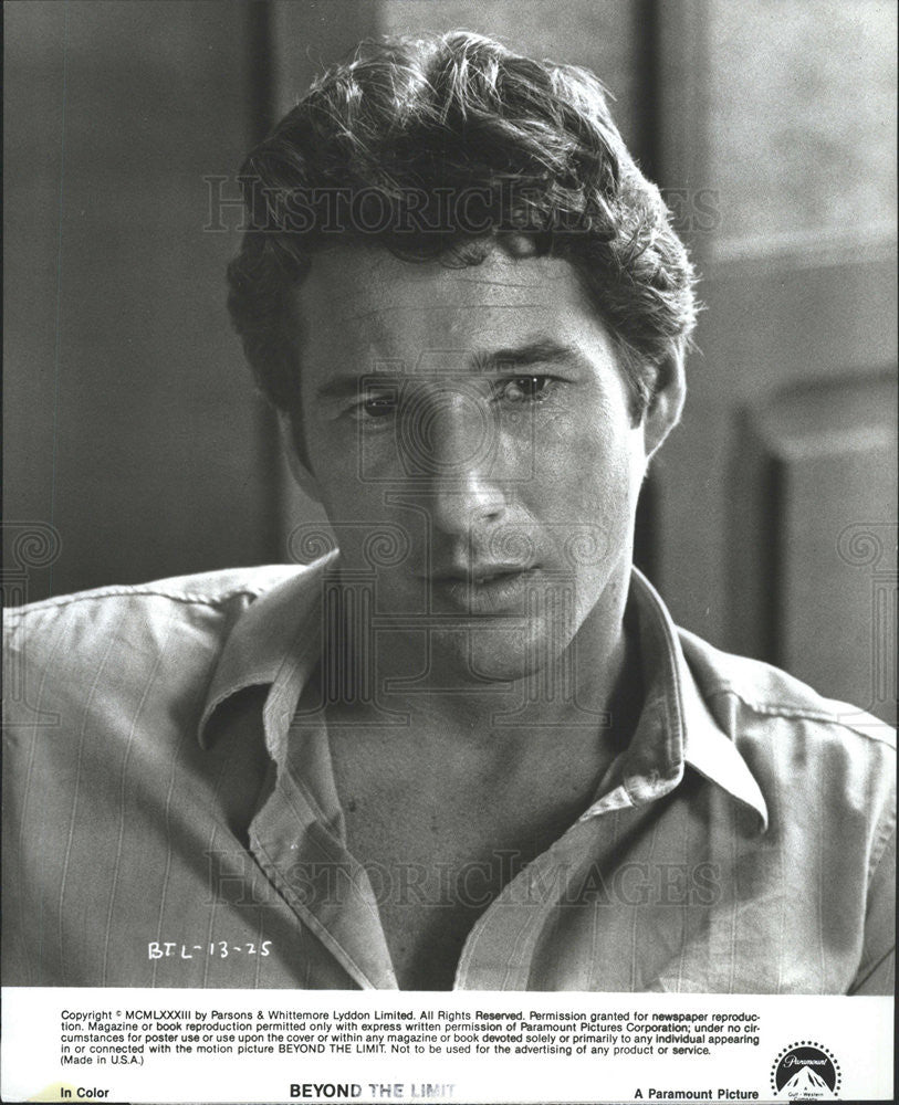 1983 Press Photo Richard Gere in the movie Beyond the Limit - Historic Images