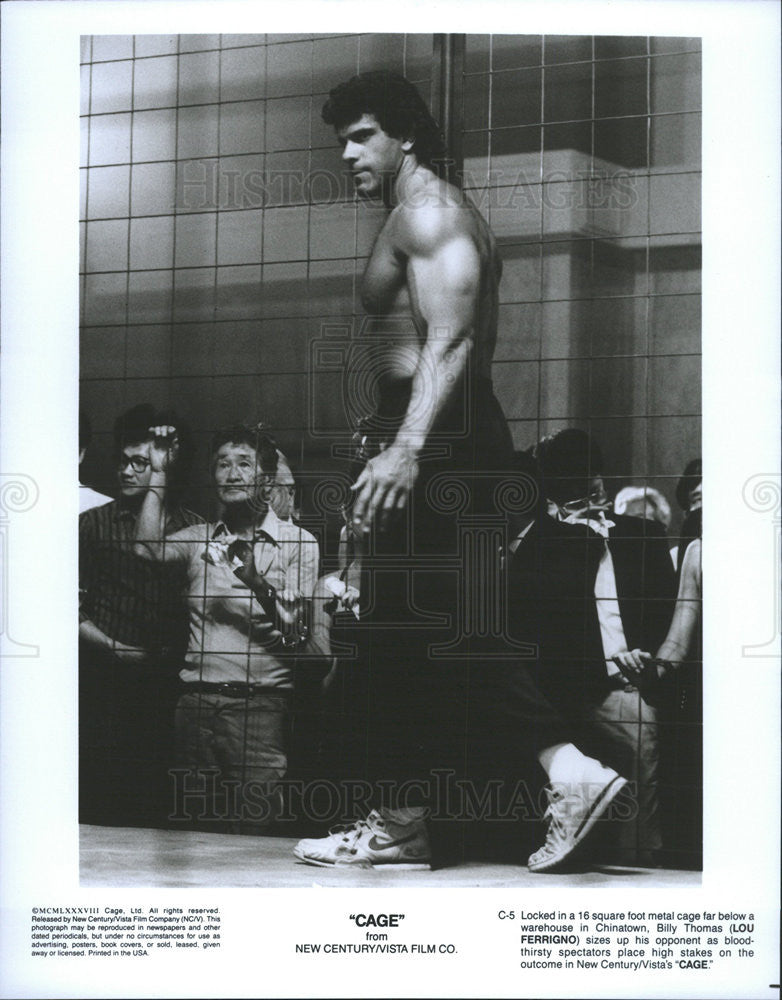 Press Photo Lou Ferrigno as Billy Thomas in the movie Cage - Historic Images