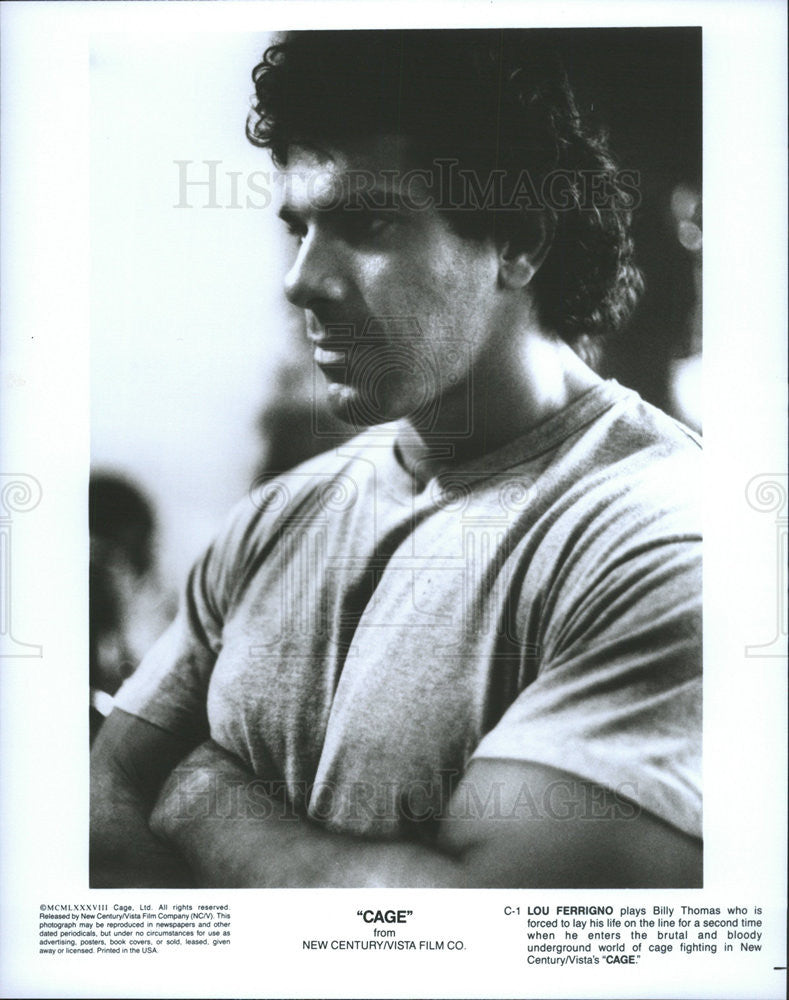 Press Photo Lou Ferrigno as Billy Thomas in the movie Cage - Historic Images