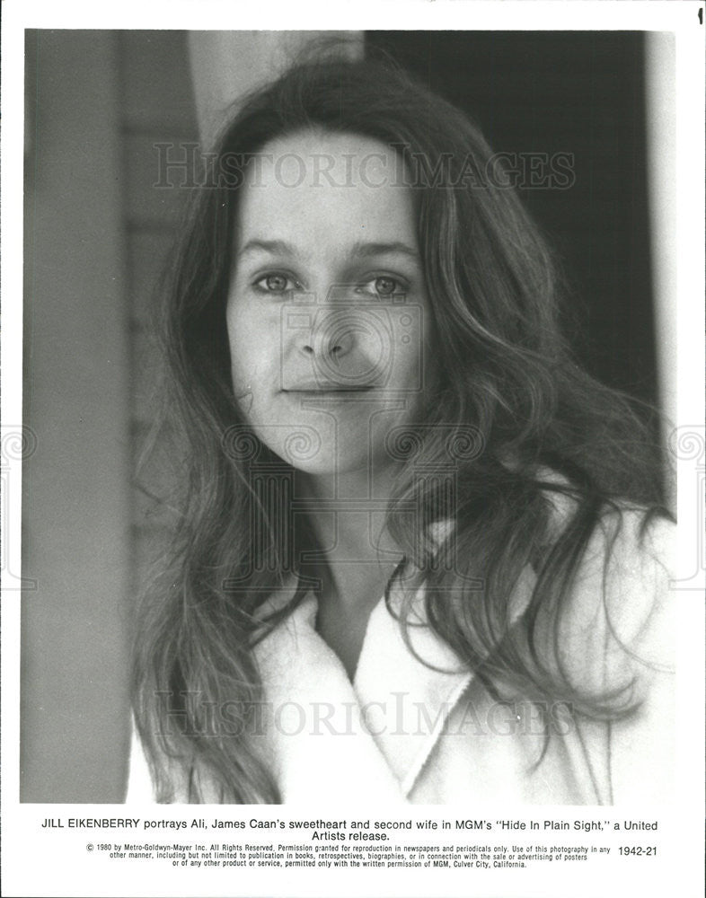 1980 Press Photo Jill Eikenberry Actress Film Movie Hide In Plain Sight - Historic Images