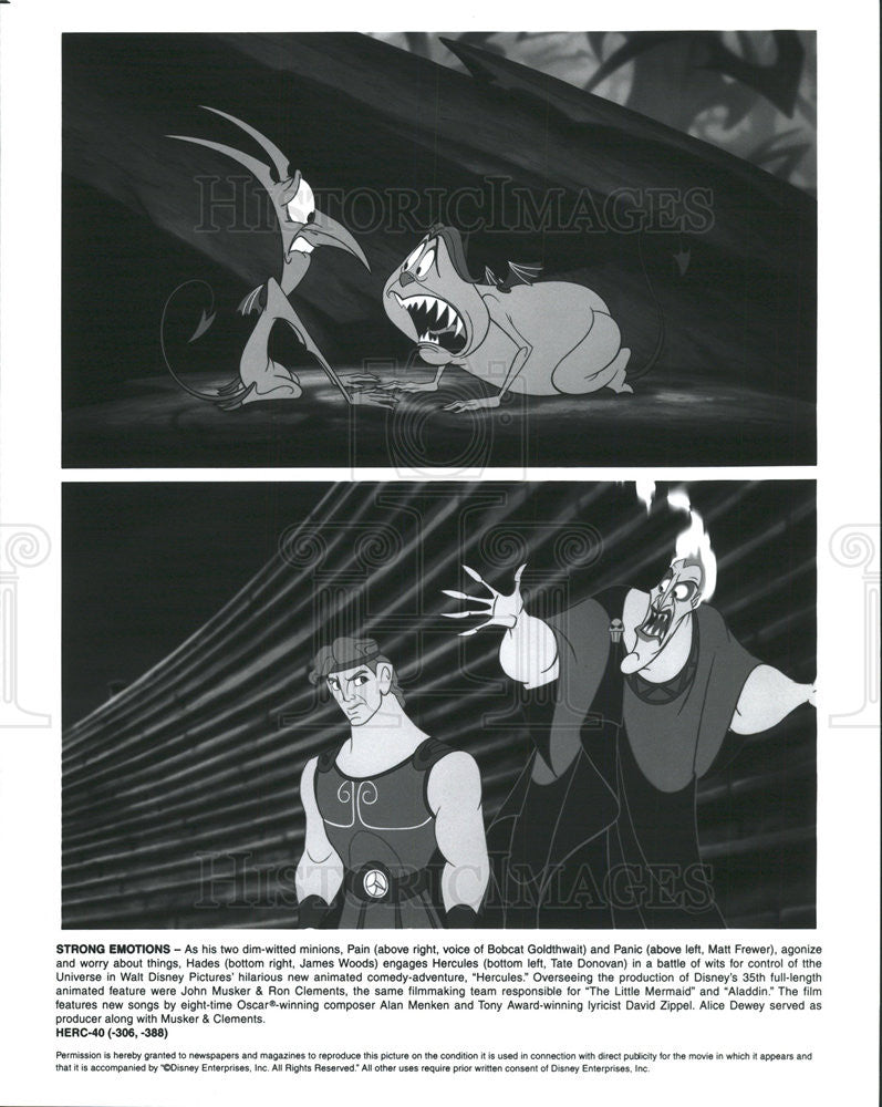 1997 Press Photo Hercules (Animated Cartoon) - Historic Images