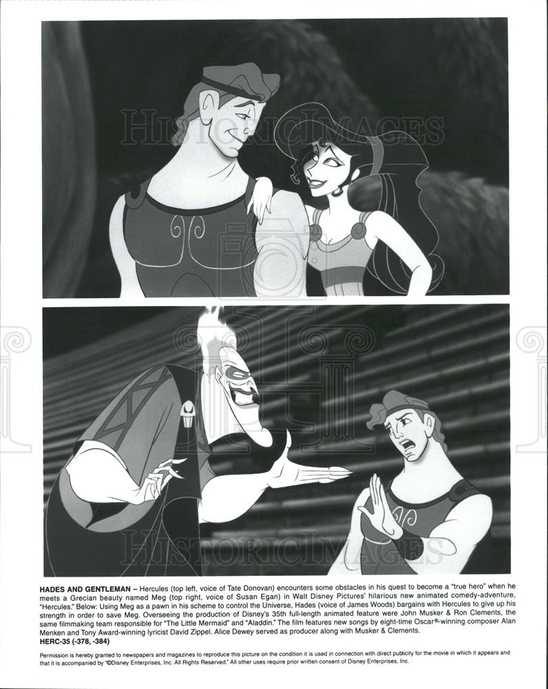 1997 Press Photo &quot;Hercules&quot; (Animated Cartoon) - Historic Images