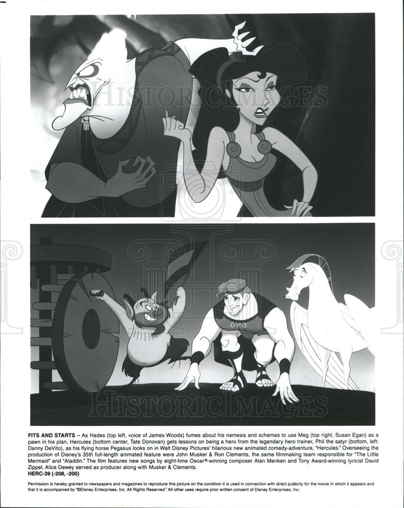 1997 Press Photo &quot;Hercules&quot; (Animated Cartoon) - Historic Images