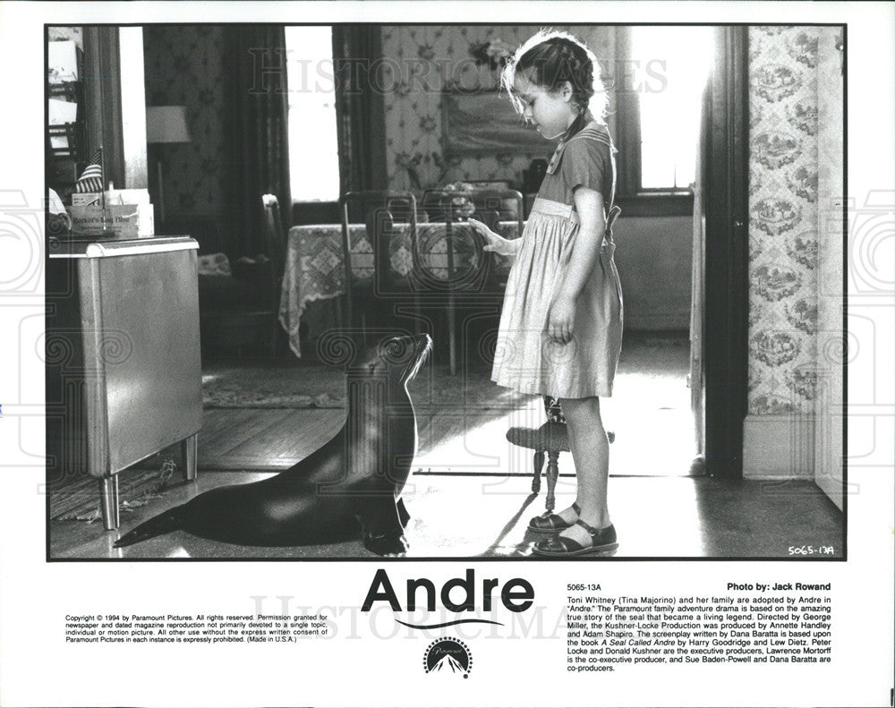 1994 Press Photo Tina Majorino in &quot;Andre&quot; - Historic Images