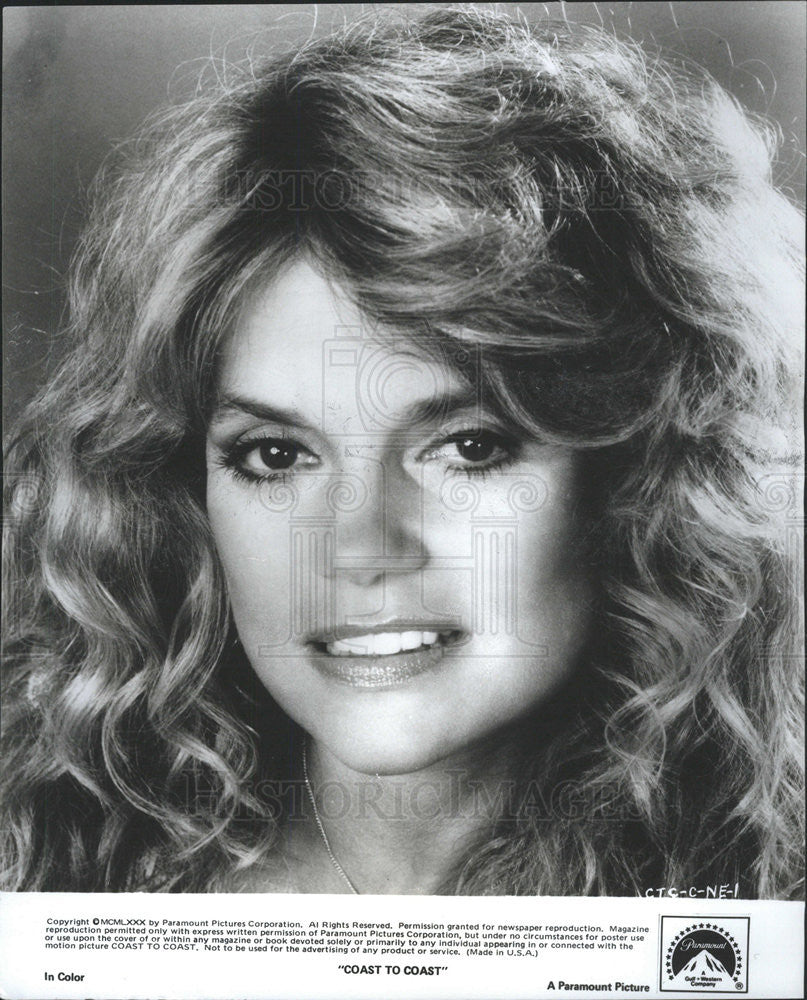 1980 Press Photo Dyan Cannon, "Coast to Coast" - Historic Images