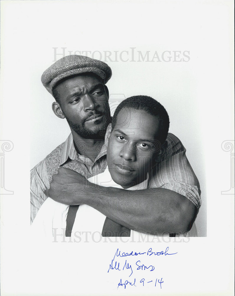 Press Photo Esau Pritchett And Anthony Dixon In All My Sons - Historic Images