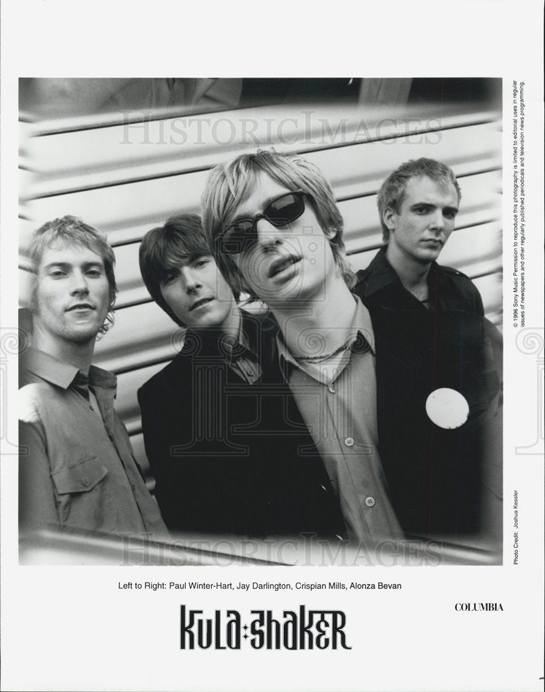 Press Photo Musical band Kula-Shaker - Historic Images