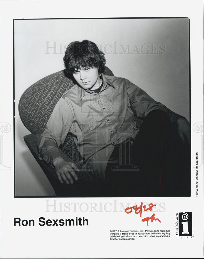 1997 Press Photo Ron Sexsmith Intersope Records - Historic Images