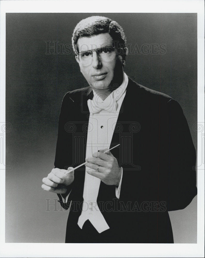 Press Photo Musician Conductor Marvin Hamlisch Eastern Michigan University - Historic Images