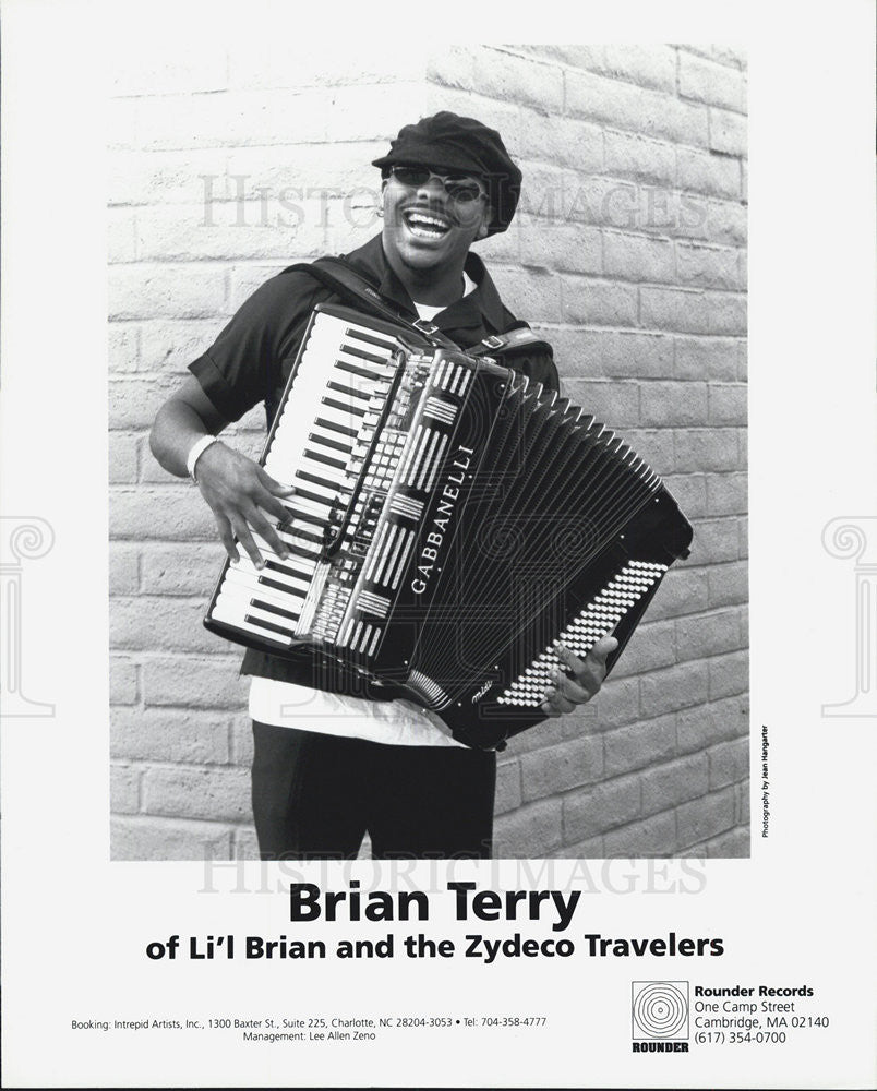 Press Photo Brian Terry Lil Brian and the Zydeco Travelers Rounder Records - Historic Images